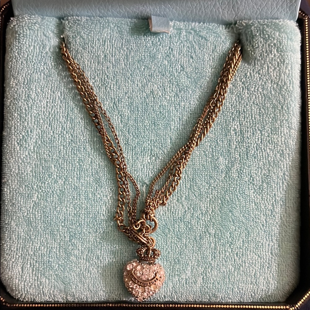 Juicy Couture Gold Necklace with Delicate Charm